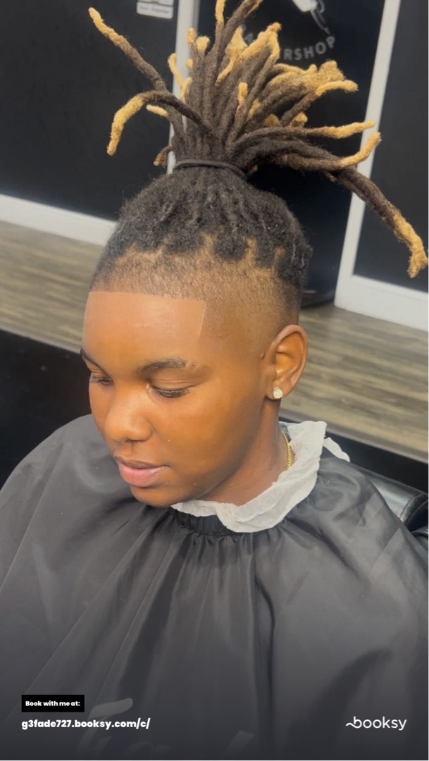Dreadlock fade haircut by The Blend Lab